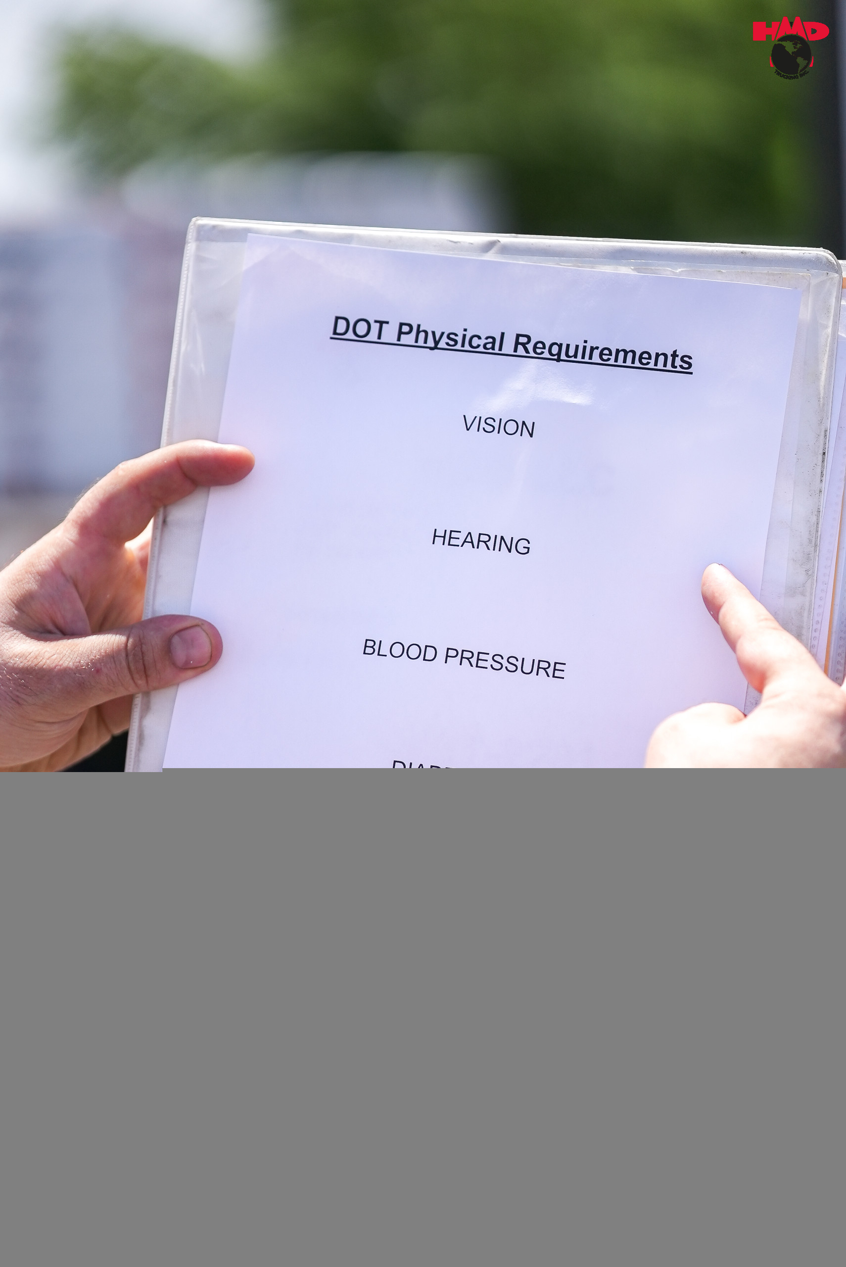 What are the DOT physical Requirements?
